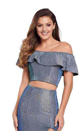 15 of 18 Ellie Wilde EW119063 Turquoise-Royal-Blue