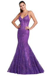 1 of 12 Ellie Wilde EW119068 Purple