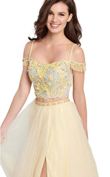 4 of 12 Ellie Wilde EW119074 Pale Yellow