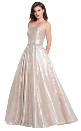 2 of 16 Ellie Wilde EW119078 Silver/Gold