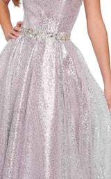 5 of 16 Ellie Wilde EW119078 Silver/Lilac