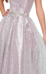 13 of 16 Ellie Wilde EW119078 Silver/Lilac