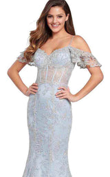 6 of 18 Ellie Wilde EW119081 Light Blue/Silver