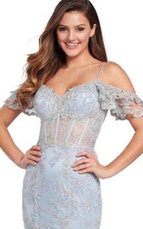 15 of 18 Ellie Wilde EW119081 Light Blue/Silver