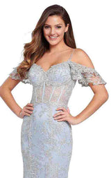 12 of 18 Ellie Wilde EW119081 Light Blue/Silver