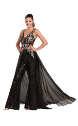 1 of 6 Ellie Wilde EW119085 Black Multi