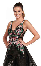 4 of 6 Ellie Wilde EW119085 Black Multi