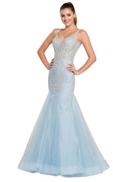 2 of 12 Ellie Wilde EW119093 Blue/Silver