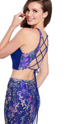 13 of 16 Ellie Wilde EW119113 Royal-Blue-Multi