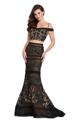 1 of 6 Ellie Wilde EW119118 Black/Gold
