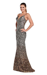 1 of 6 Ellie Wilde EW119123 Silver/Gold