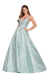 2 of 24 Ellie Wilde EW119125 Aqua-Gold