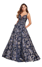 3 of 24 Ellie Wilde EW119125 Navy-Blue-Gold