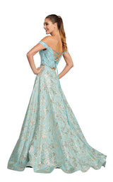 7 of 18 Ellie Wilde EW119126 Aqua-Gold