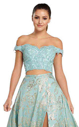 10 of 18 Ellie Wilde EW119126 Aqua-Gold