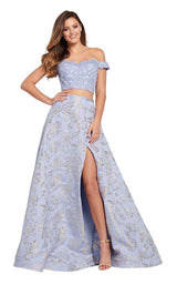 3 of 18 Ellie Wilde EW119126 Light-Periwinkle-Gold