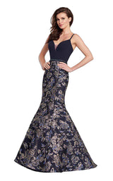 1 of 12 Ellie Wilde EW119127 Navy-Blue-Gold