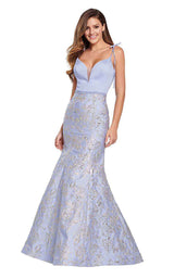 2 of 12 Ellie Wilde EW119127 Light-Periwinkle-Gold