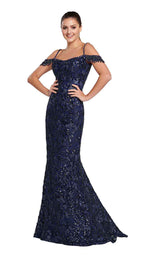 1 of 8 Ellie Wilde EW119157 Navy