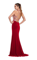 6 of 12 Ellie Wilde EW119167 Cranberry-Gold