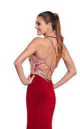 12 of 12 Ellie Wilde EW119167 Cranberry-Gold