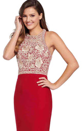 4 of 12 Ellie Wilde EW119167 Cranberry-Gold