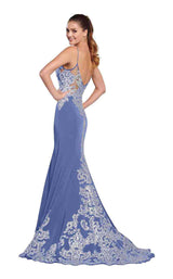 6 of 12 Ellie Wilde EW119168 Periwinkle/Silver