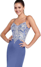 10 of 12 Ellie Wilde EW119168 Periwinkle/Silver