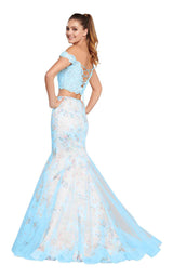 7 of 18 Ellie Wilde EW119192 Blue Multi