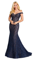2 of 6 Ellie Wilde EW120004 Navy Blue
