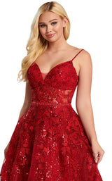 8 of 10 Ellie Wilde EW120036 Dark Red