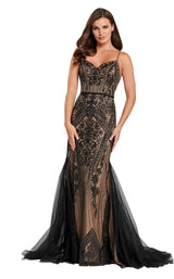 2 of 6 Ellie Wilde EW120045 Black-Nude