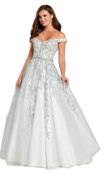 3 of 8 Ellie Wilde EW120057 Silver-Light-Blue