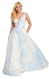 2 of 8 Ellie Wilde EW120063 Light Blue Multi