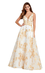 1 of 8 Ellie Wilde EW120063 Light-Gold-Multi