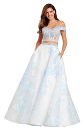 2 of 8 Ellie Wilde EW120065 Light Blue Multi