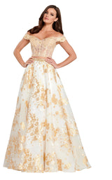 1 of 8 Ellie Wilde EW120065 Light Gold