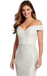 6 of 8 Ellie Wilde EW120070 White-Silver