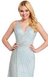 5 of 6 Ellie Wilde EW120076 Light Blue/Silver