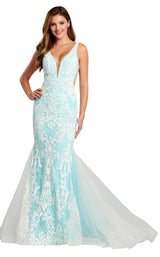 3 of 8 Ellie Wilde EW120079 Ivory/Light Blue