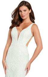 6 of 8 Ellie Wilde EW120079 Ivory-Mint