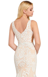 8 of 8 Ellie Wilde EW120079 Ivory/Nude