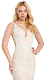 5 of 8 Ellie Wilde EW120079 Ivory/Nude