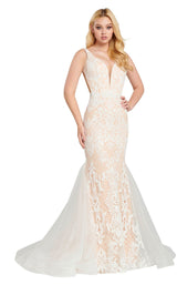 1 of 8 Ellie Wilde EW120079 Ivory/Nude