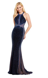 1 of 8 Ellie Wilde EW120096 Navy Blue