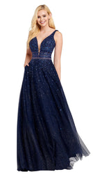 1 of 6 Ellie Wilde EW120097 Navy Blue