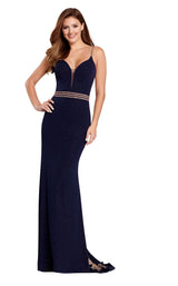 1 of 6 Ellie Wilde EW120103 Navy-Blue-Gold