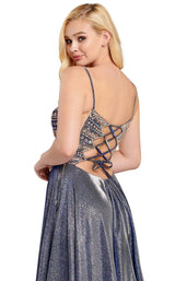 6 of 6 Ellie Wilde EW120106 Navy-Blue-Gold