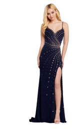 1 of 4 Ellie Wilde EW120112 Navy-Rose-Gold