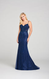1 of 3 Ellie Wilde EW121006 Dress Navy-Blue